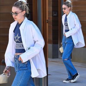 Gigi Hadid NFL Team Appeal Dallas Cowboys Bodysuits Size Small.